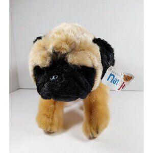 DEMDACO Nat & Jules Standing  15" Pug Dog Plush Stuffed Animal